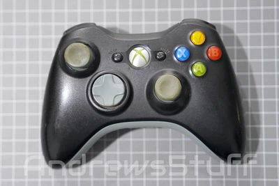 $7 • Buy Xbox 360 Black Original Controller Genuine