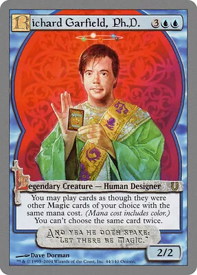 Richard Garfield Ph.D. Unhinged NM Blue Rare MAGIC GATHERING CARD ABUGames • $4.75