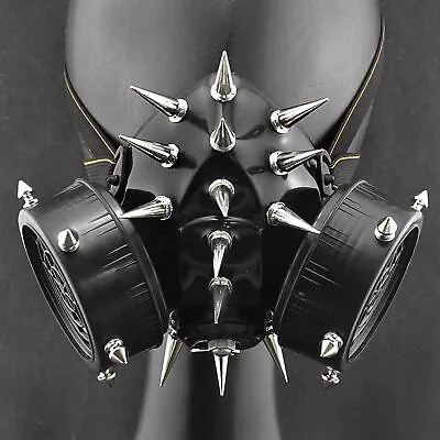 £25.20 • Buy Long Spike Rivet Punk Steampunk Masquerade Face Mask Cosplay Costume Party
