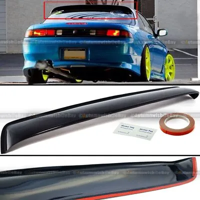 Fit 95-98 Nissan 240SX S14 Rear Window Roof Sun Rain Shade Vent Visor Spoiler • $42.99