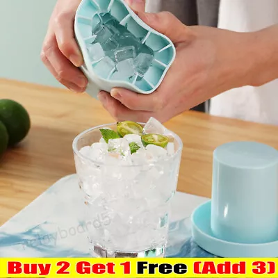 Cylinder Ice Cube Mold  Ice Cup Ice Maker Ice Storage Box Ice Tray Cylinder Ice • £4.39