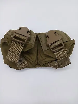 New Eagle Industries MLCS Double Frag Grenade Pouch Tan Buckle Navy Seal MOLLE • $12.84