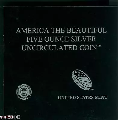 US Mint Box & COA OGP  For 2010-P YELLOWSTONE 5 Oz. ATB SPECIMEN SILVER NO COINS • $39