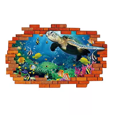  Cartoon Kindegarten Wall Decals PVC Stickers Underwater World Applique • £6.75