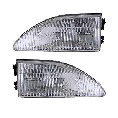 Headlights Front Lamps Pair Set For 94-98 Ford Mustang (Non-Cobra) Left & Right • $58