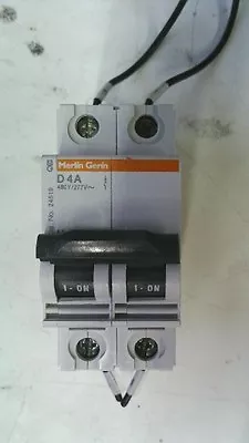 Merlin Gerin D4A 2 Pole Miniature Circuit Breaker 24519 • $14.99