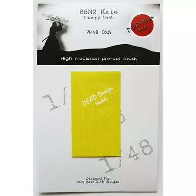 DEAD Design 1/48 Nakajima B5N Kate Canopy Masking For Nichimo Kits • $11.90