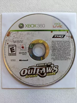 World Of Outlaws: Sprint Cars (Microsoft Xbox 360 2010) Game Disc Only!  Tested • $13.93