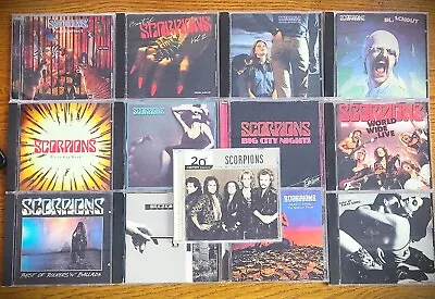 Scorpions 13 Lot CDs (Hard Rock AC/DC Aerosmith Jovi Whitesnake Roth Schenker) • $60