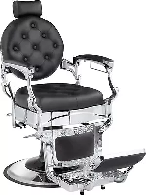 360 ° Swivel  Vintage Barber Chair Hydraulic Recline Salon Beauty Styling Chair • $679.99