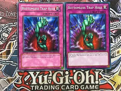 ***2x Bottomless Trap Hole 1st Ed 2x*** SDZW-EN034/YS17-EN037 | Com | YuGiOh! NM • $3.97