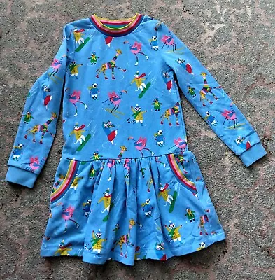 Mini Boden Winter Animals Blue Dress Age 9-10 Years • £3.99