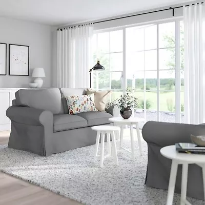 New IKEA Ektorp 2 Seater Sofa Cover In Remmarn Light Grey Article No: 004.723.54 • £88