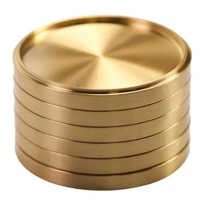 Metal Brass Coaster Heat Resistant Cup Tray Teapot Pads Tea Tray  Coffee Tables • $14.30