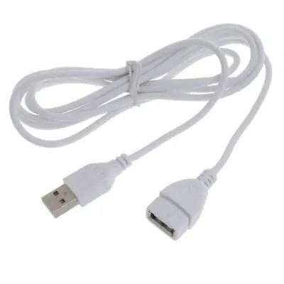 $6.94 • Buy White USB Extension Cable Extender Lead A Male To Female 1.5M 5ft