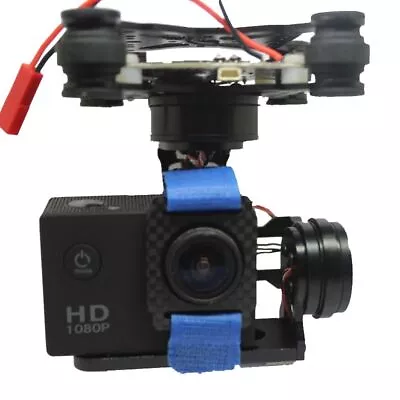 HAKRC 3 Axle Assembled Gimbal Frame For Gopro 3 4 Xiaomi Xiaoyi SJ4000 SJCAM FPV • $116.53