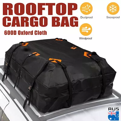 600D 566L Waterproof Cargo Bag Car Roof Cargo Carrier Universal Luggage Bag Soft • $37.68