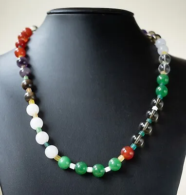 Semi Precious Mixed Stone Necklace • $12.45