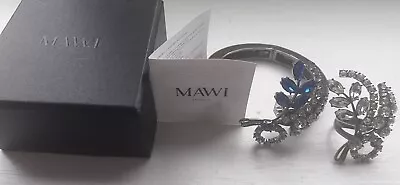 MAWI LONDON Leaf And Sprig Bracelet And Ring With Swa • $186.76