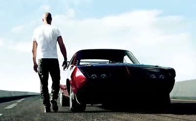 Vin Diesel Fast And Furious Wall Art Canvas 22” X 14” Solid Frame • £23.75