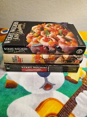 $24.99 • Buy Weight Watchers Book VTG Lot Of 3 Food Plan Diet / Quick Start Plus / Fast & Fab