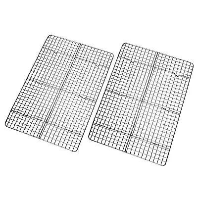 Cooling Rack - Set Of 2 Stainless Steel Oven Safe Grid Wire Cookie Cooling R... • $47.68