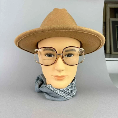 $125 • Buy Vintage Christian Dior Glasses 2250 - 1970s - Oversized - Open Frame - Rx Lenses
