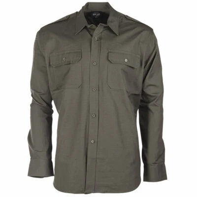 £26.90 • Buy Mil-Tec Long Sleeve Field Shirt Olive Green Military Army Hiking Bush Tactical