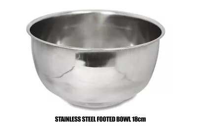 Deep Stainless Steel Mixing Bowl  Professional Range 18cm/20CM Heavy German Bowl • £5.99