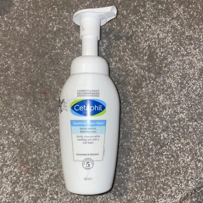 £0.99 • Buy Cetaphil Soothing Foam Face Wash, 200ml, With Ceramides Dry Sensitive Normal 