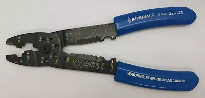 Imperial Wire Stripper / Crimper IE-136 - Electrical Repair Hand Tool • $11.99