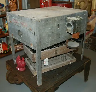 Very Rare - OLD TRUSTY Egg Incubator - Early 1900s Kerosene Burner Heated • $389