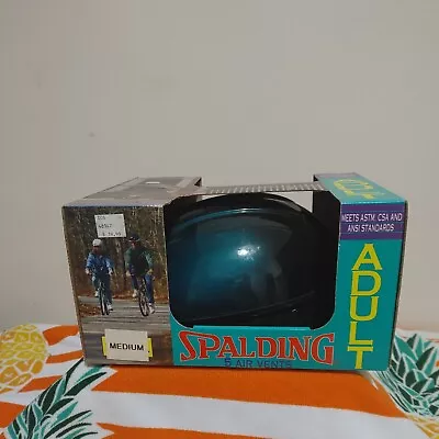 Vintage 1995 Spalding Green Bicycle/ Skateboard Helmet Adult Medium  • $14.99