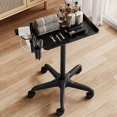 Movable Salon Hair Dresser Barber Beauty Storage Trolley HairColour Tray Station • £44.95