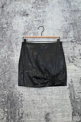 $18.99 • Buy New Zara Black Vegan Leather Mini Skirt Size S Small