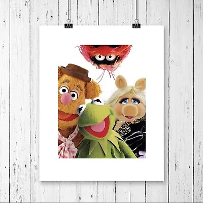 The Muppets Kermit Piggy Fozzie BearAnimal Wall Art Poster Room Deco Unframed • $12