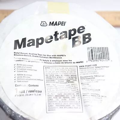 Mapei Mapetape BB Butyl-Based Waterproofing Sealing Tape 6  X 50'  • $25.68