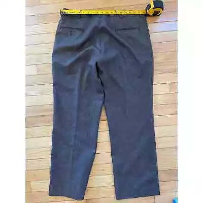 Mens Vintage Perma Prest Dress Pants Brown 38x29 • $20