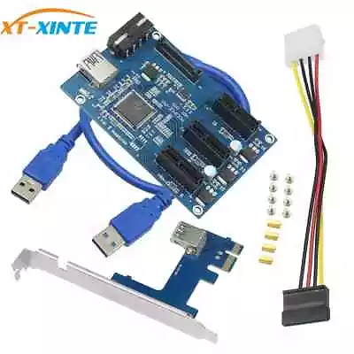 To Card Mini Card 3 Slot PCIe PCI-e Riser Slots 1X 1 External PCIe Port ITX 3 • $24.89