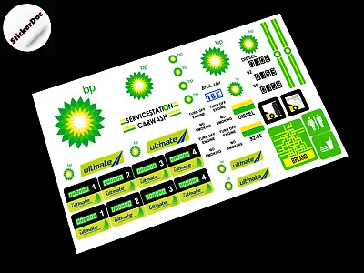 CUSTOM STICKERS For Bp Gas Station 6375 6397 7993 TOYS  MODEL BUILDS Etc • $11.20