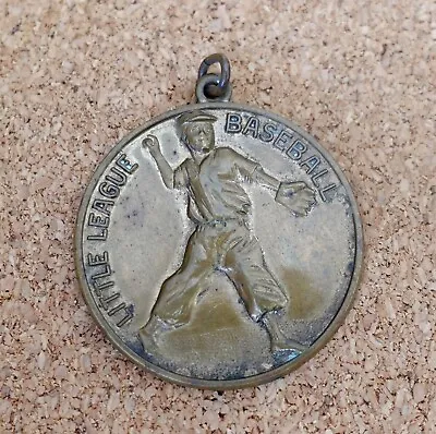 Vintage Little League Baseball Medal Pendant 1970 Champs Bronze Tone Sports • $12.99