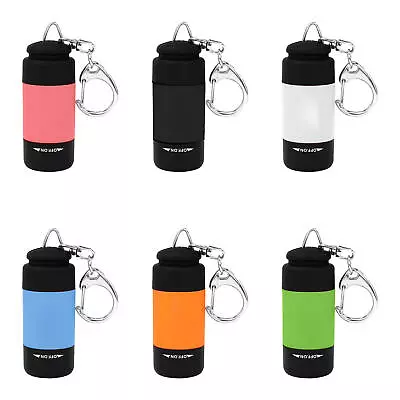 Mini USB Rechargeable LED Flashlight Keychain Torch Pocket Lamp Gift For Kids • $14.82