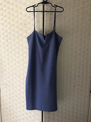 Zaful Forever Young Cami Mini Slip Dress Periwinkle/Purple Shimmer Size 4 NWT • $15