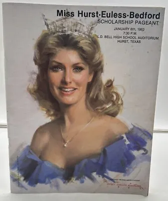 Original 1983 Miss Hurst Euless Bedford Texas Pageant Program / Miss America • $9.95