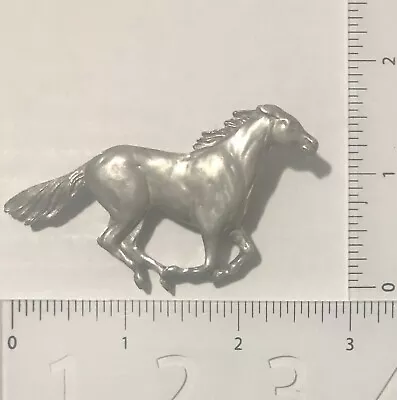 1988 Seagull Pewter Mustang Horse Stallion Brooch Pin Western Cowboy Cowgirl • $14.71