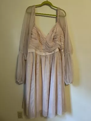 Women’s Plus Size Eloquii Pink Tulle Dress Size 22 • $29.99