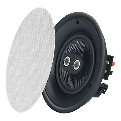 6.5  Trimless In-Ceiling Speaker 120W Stereo Dual .5  Titanium Tweeters (Single) • $52.47