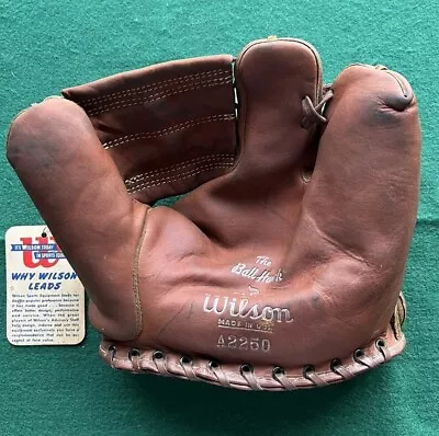 Vintage Wilson A2250 NOS The Ball Hawk 3 Baseball Glove W/Original Tag • $99.99