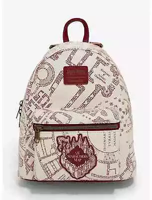 Loungefly Harry Potter Maroon Marauder's Map Mini Backpack - New • $52.49