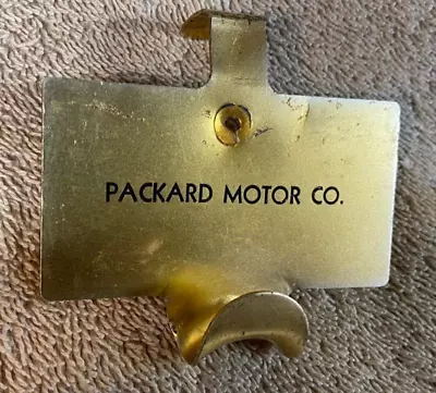 Packard Motor  Company Metal Tag  Memorabillia • $14